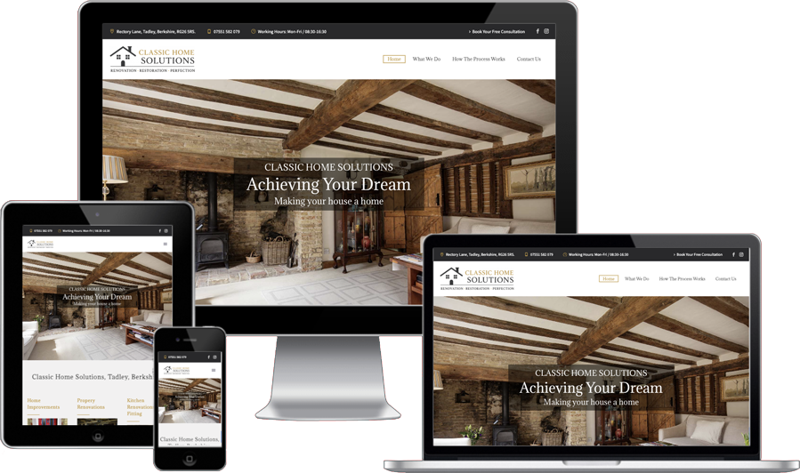 Classic Home Solutions website